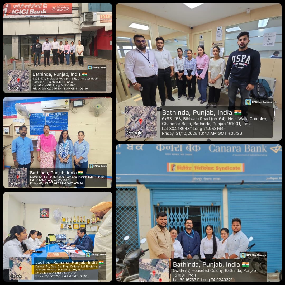 Bank visit by MBA students