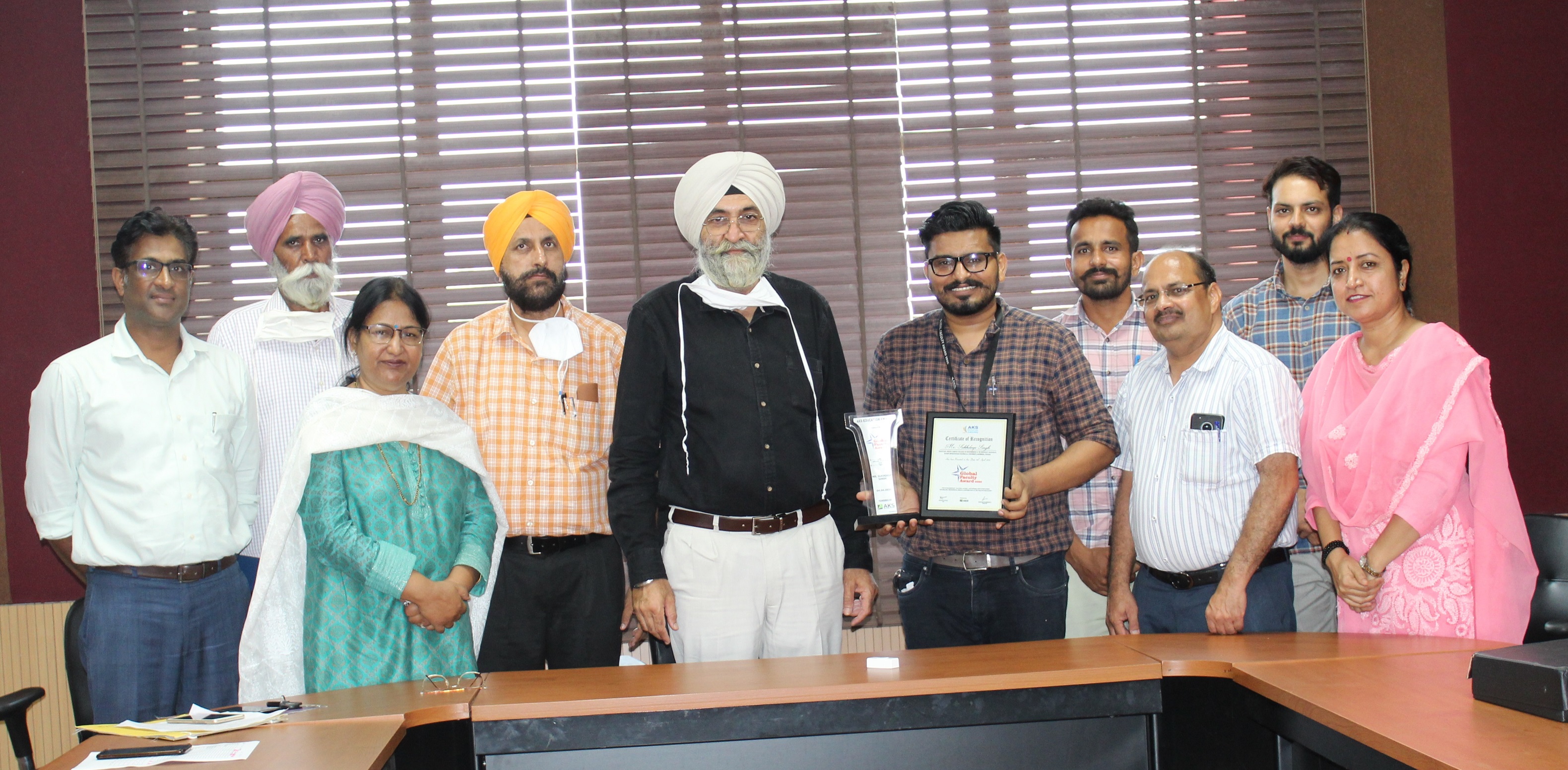 Er Sukhdeep Singh, Assistant Professor (Civil) won 